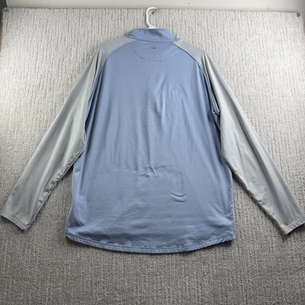 Peter Millar 1/4 Zip Pullover Men's Size Large Golf Blue